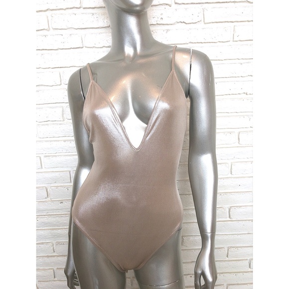 metallic one piece bodysuit